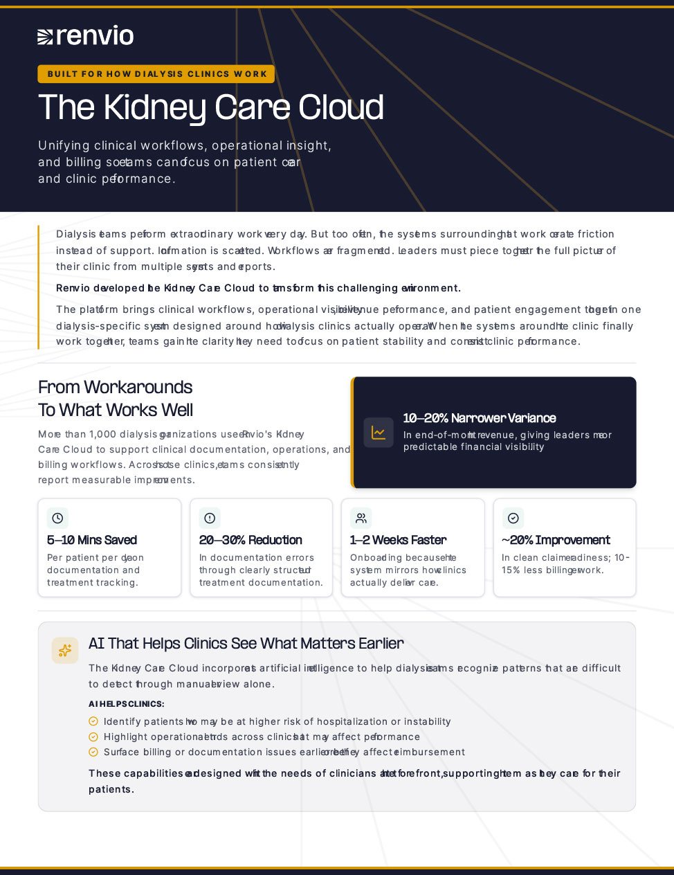 Kidney Care Cloud Brochure